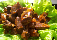 Свиное сердце, тушеное с овощами